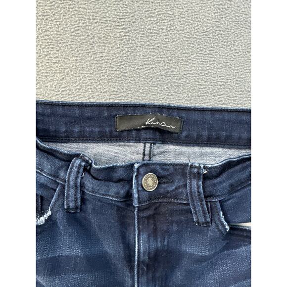Kancan Jeans Womens Dark Wash Ankle Zipper Skinny  Raw Hem -‎ KC9131D 7 / 27 - Picture 5 of 11